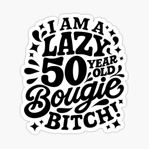 Item preview, Lazy Bougie 50 Year old-Black designed and sold by FreshBatchCo.