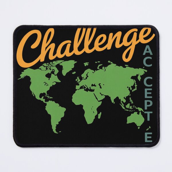 Item preview, Challenge Accepted with Map for Students and Tutors designed and sold by MAKOPOKOShop.