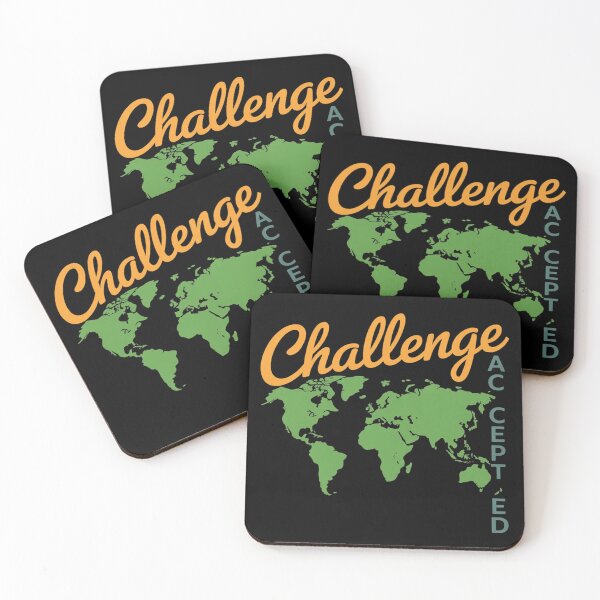 Item preview, Challenge Accepted with Map for Students and Tutors designed and sold by MAKOPOKOShop.