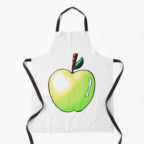 Item preview, semi-realistic green apple drawing designed and sold by paladinprints.