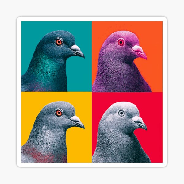 Item preview, Pigeon Andy Warhol Style Pop Art designed and sold by TheAnimalZ00.