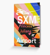 SXM Sint Maarten design Greeting Card