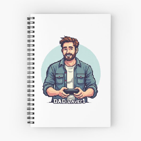 Item preview, 8-Bit Pixel Dad Holding Game Controller – Dad Level: Expert Design designed and sold by ebocraft.