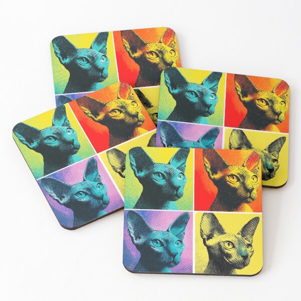 Item preview, Sphynx Cat Andy Warhol Style Pop Art designed and sold by TheAnimalZ00.