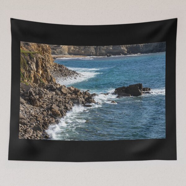 Item preview, Rocky Shoreline Bay In Portugal designed and sold by PsychoAlien.com.
