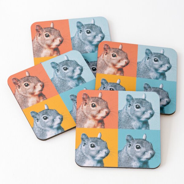 Item preview, Squirrel Andy Warhol Style Pop Art designed and sold by TheAnimalZ00.
