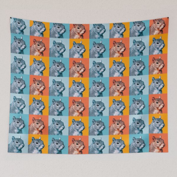 Item preview, Squirrel Andy Warhol Style Pop Art designed and sold by TheAnimalZ00.