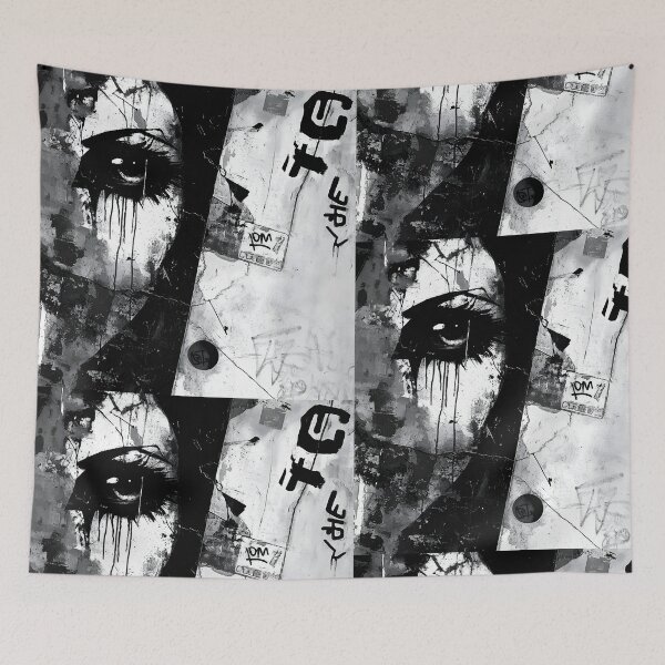 Item preview, Print0008 - GRIME DROPS - Tag it Your Way - Graffiti Tagger Blank - urban noir grunge backdrop, grayscale-style templates for Street Artists, Taggers, Bomberz • GRAFFITI BLANKS • Tag-Ready | Art-Ready designed and sold by NoveltyVariety.