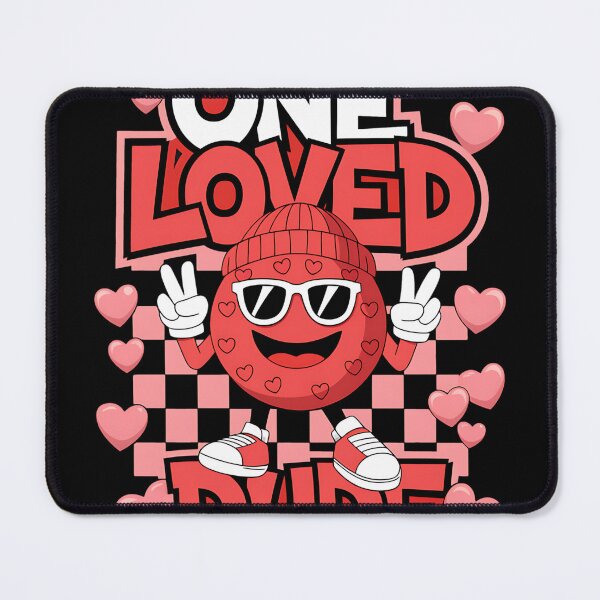 Item preview, Checkered Heart One Loved Dude Valentines Day designed and sold by MAKOPOKOShop.