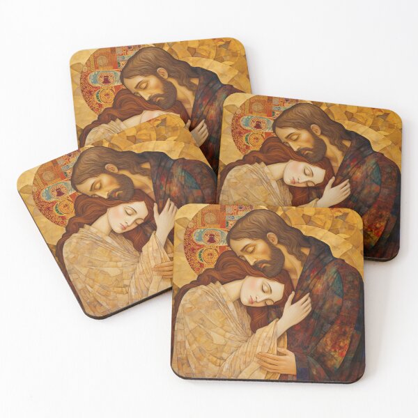 Item preview, Healing Love- The Embrace of Christ and Mary Magdalene designed and sold by SanctifiedSouls.
