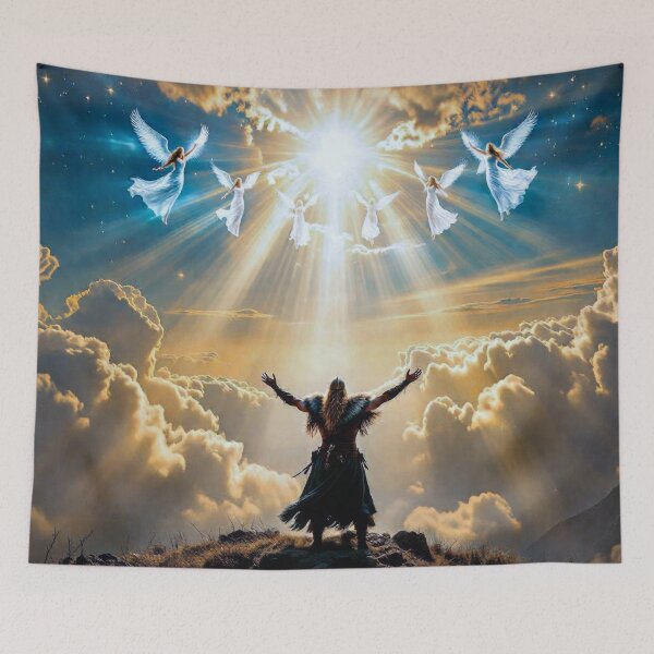 Item preview, Ascension of the Brave Into Valhalla’s Light designed and sold by PlatinumFox.