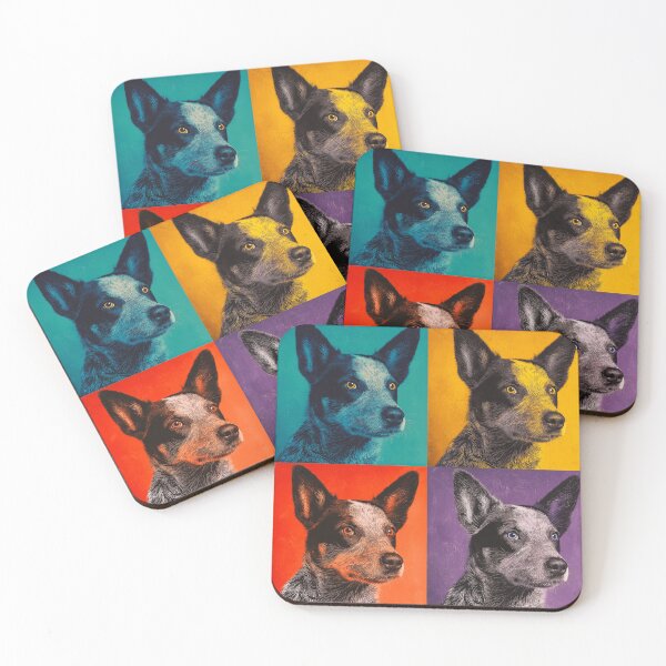 Item preview, Australian Cattle Dog Andy Warhol Style Pop Art designed and sold by TheAnimalZ00.