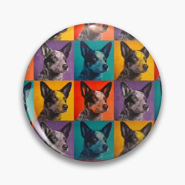 Artikelvorschau, Australischer Rinderhund im Andy Warhol-Stil Pop Art entworfen und verkauft von TheAnimalZ00.