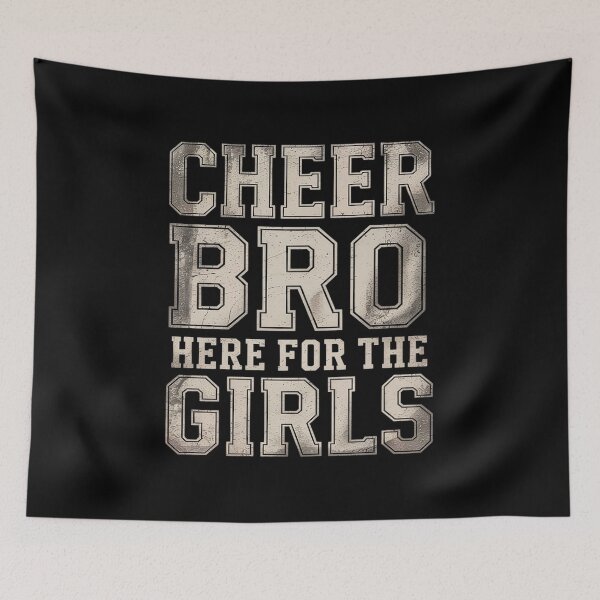 Item preview, Cheer Bro Here For The Girls Funny Cheerleading Bros Boys designed and sold by MAKOPOKOShop.