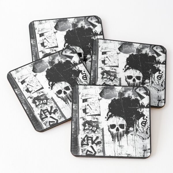 Item preview, Print0010 - GRIME DROPS - Tag it Your Way - Graffiti Tagger Blank - urban noir grunge backdrop, grayscale-style templates for Street Artists, Taggers, Bomberz • GRAFFITI BLANKS • Tag-Ready | Art-Ready designed and sold by NoveltyVariety.