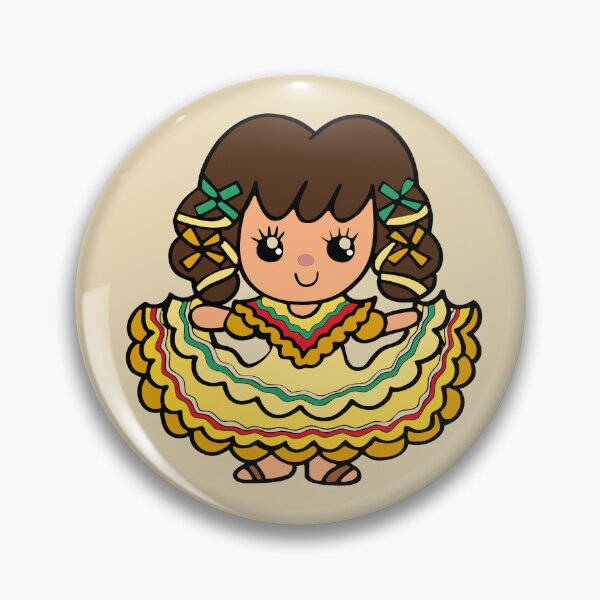 Item preview, Mexican Dancing Folklorico Girl designed and sold by LilacBlyss.