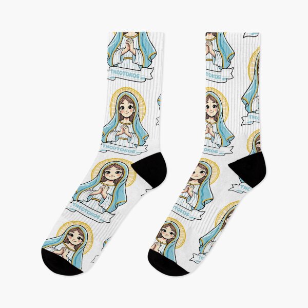 Item preview, Theotokos – Kawaii Icon of Mary, Mother of God designed and sold by KatelynMitalski.