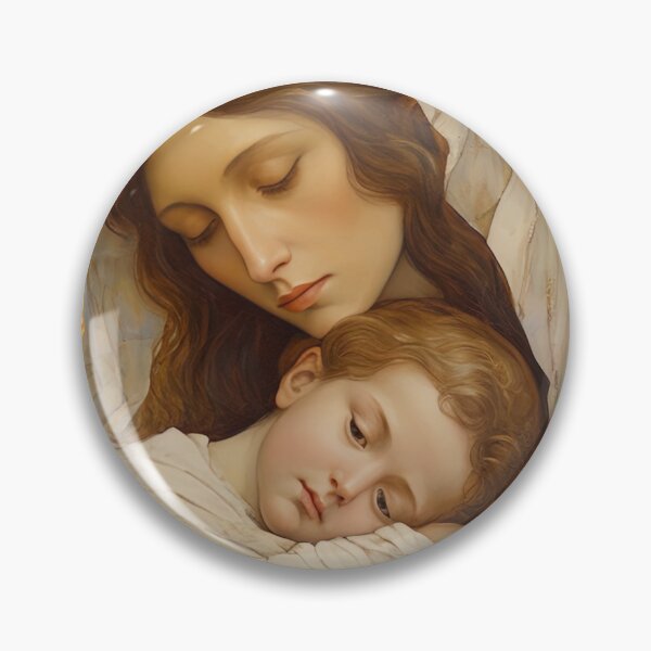 Item preview, Cradle of Grace- Madonna with the Young Savior designed and sold by SanctifiedSouls.
