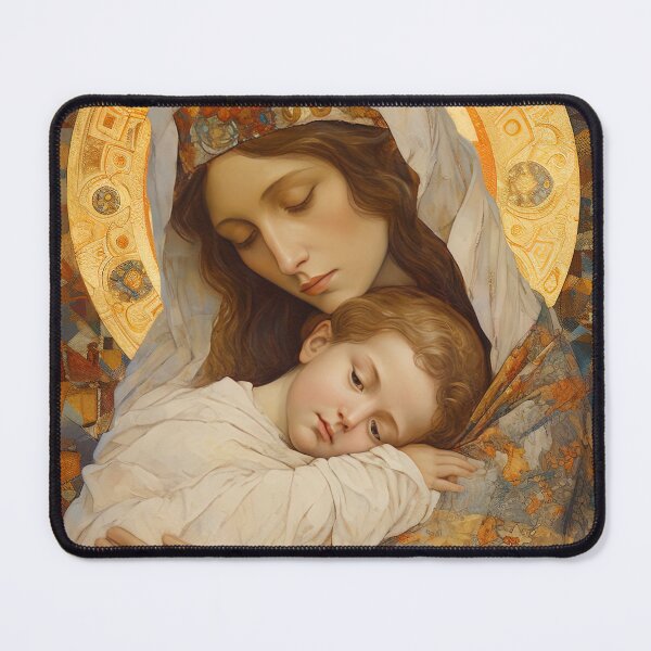 Item preview, Cradle of Grace- Madonna with the Young Savior designed and sold by SanctifiedSouls.
