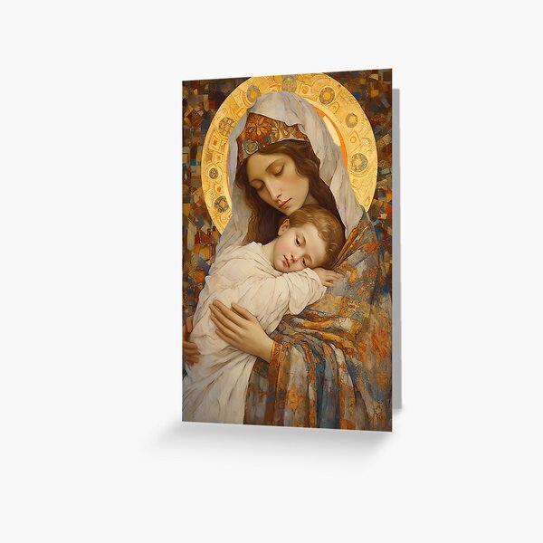 Item preview, Cradle of Grace- Madonna with the Young Savior designed and sold by SanctifiedSouls.