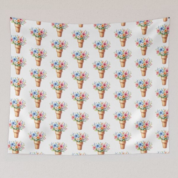 Item preview, Floral Ice Cream Cone – Pastel Flower Bouquet  designed and sold by Kalpa.