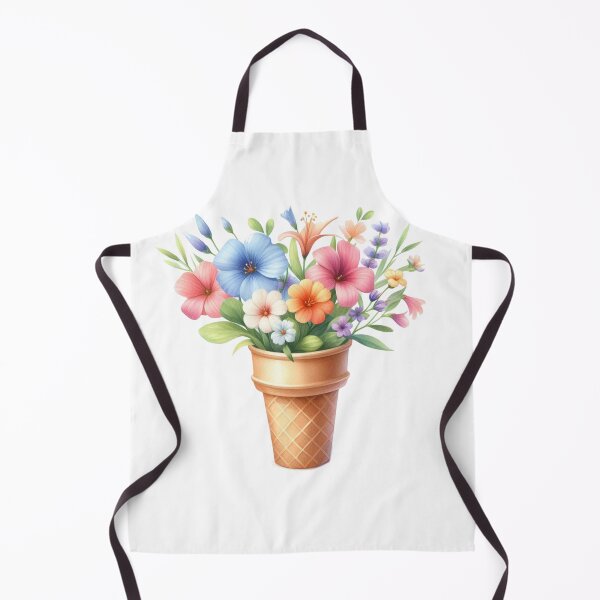 Item preview, Floral Ice Cream Cone – Pastel Flower Bouquet designed and sold by Kalpa.