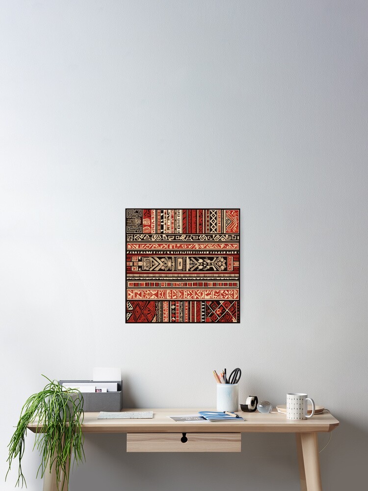Thumbnail 2 of 3, Poster, Native Boho Pattern designed and sold by LeachsDungeon.
