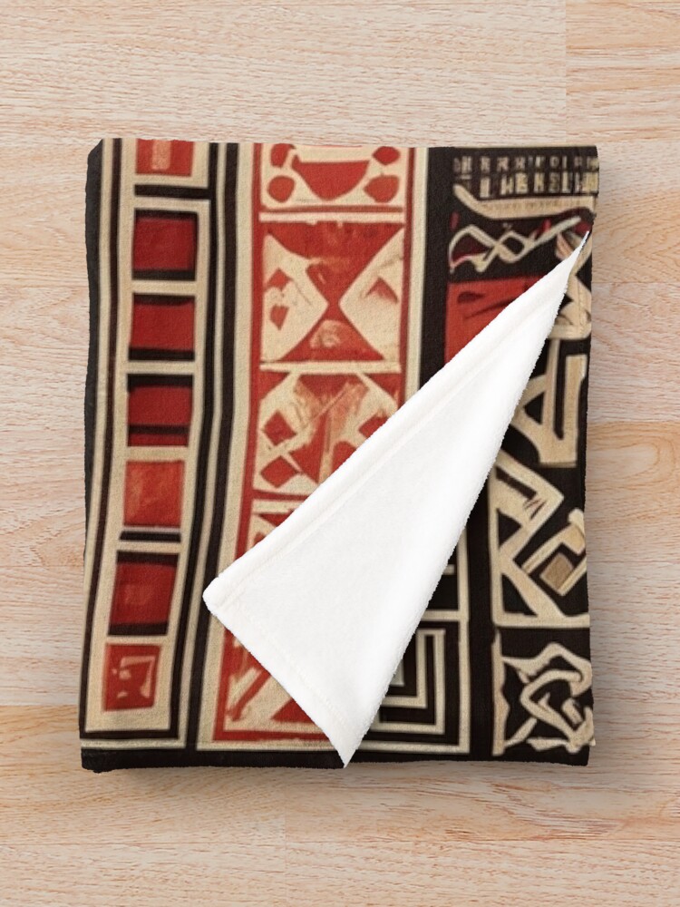 Thumbnail 3 of 6, Throw Blanket, Native Boho Pattern designed and sold by LeachsDungeon.
