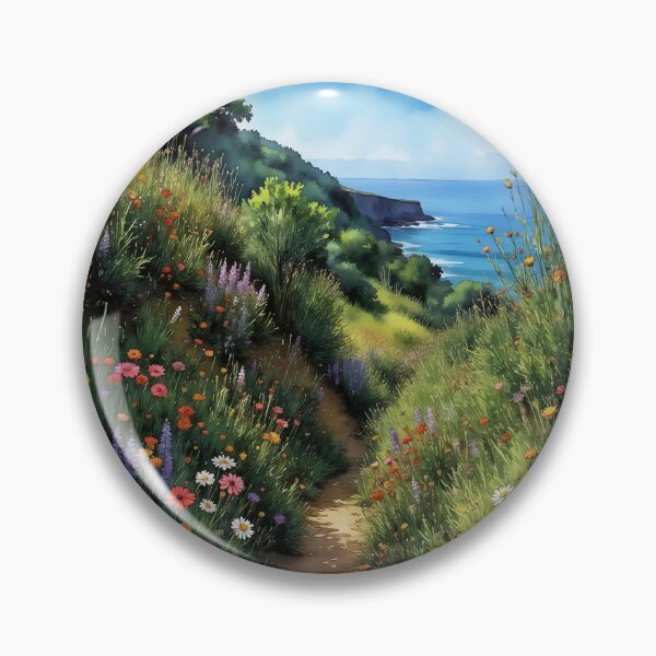 Item preview, Big Sur California Watercolor designed and sold by Magnolia Valley Art.