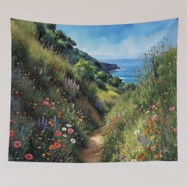 Item preview, Big Sur California Watercolor designed and sold by Magnolia Valley Art.