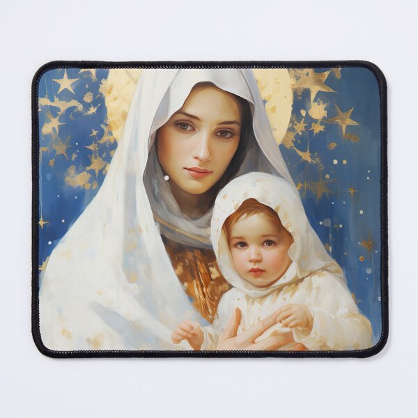 Item preview, Divine Frost- Our Lady of the Snows designed and sold by SanctifiedSouls.