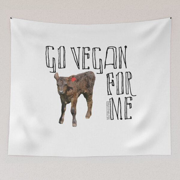 Item preview, Go vegan for cows plant based vegetarian cruelty free designed and sold by katydubu.