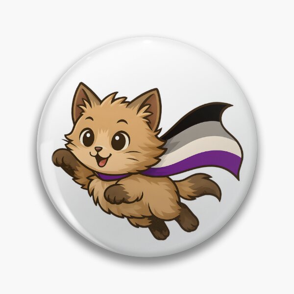 Item preview, Cat with Asexual Pride Cape – Cute Ace Design designed and sold by Travelslightly.
