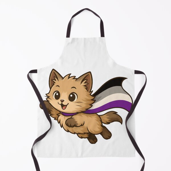 Item preview, Cat with Asexual Pride Cape – Cute Ace Design designed and sold by Travelslightly.