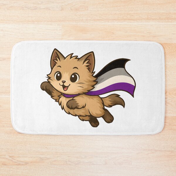 Item preview, Cat with Asexual Pride Cape – Cute Ace Design designed and sold by Travelslightly.