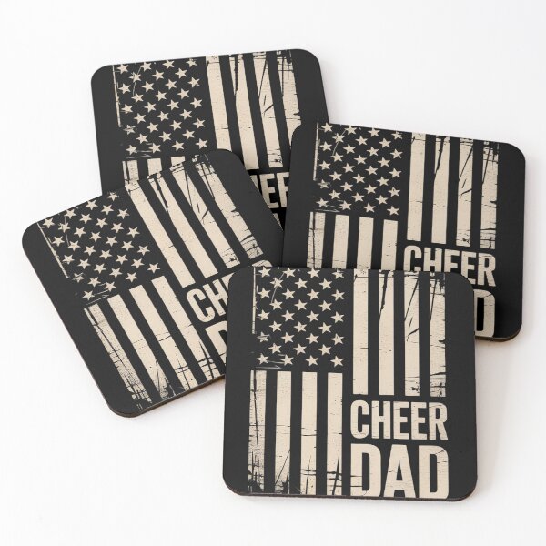 Item preview, Cheer Dad Cheerleading American Flag designed and sold by MAKOPOKOShop.