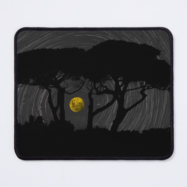 Item preview, Star trails around a full moon designed and sold by Steven Weeks.