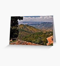 The View From Santa Lucia's Mountain Top © Greeting Card