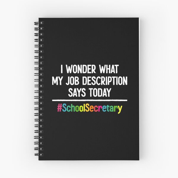 Item preview, I Wonder What My Job Description Says Today - Funny School Secretary Gift designed and sold by ruinzahelva.