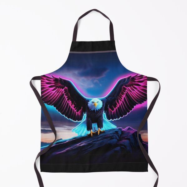 Item preview, Epic Eagle – Neon Embossed Wings Spread (All Over Print) designed and sold by All Creative Designer.