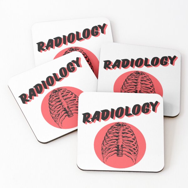 Item preview, Radiology Ribcage Shirt | Black & Red Vintage X-Ray Typography Tee designed and sold by medicalzone.