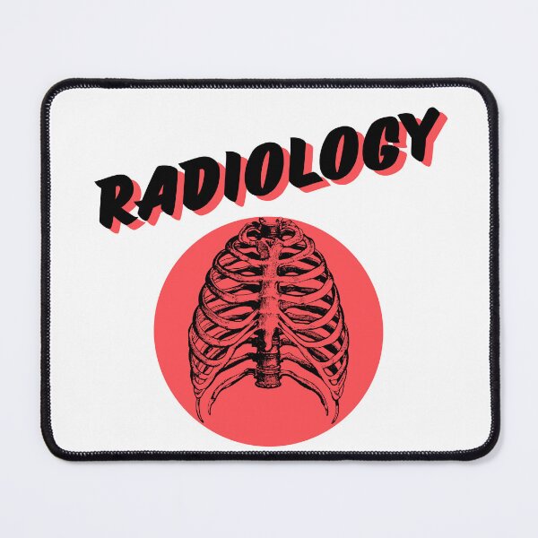 Item preview, Radiology Ribcage Shirt | Black & Red Vintage X-Ray Typography Tee designed and sold by medicalzone.