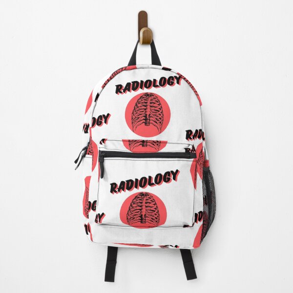 Item preview, Radiology Ribcage Shirt | Black & Red Vintage X-Ray Typography Tee designed and sold by medicalzone.