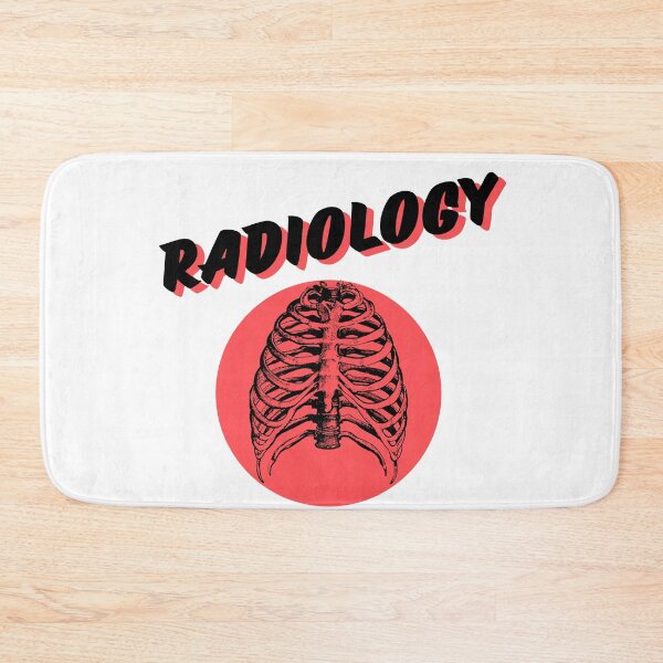 Item preview, Radiology Ribcage Shirt | Black & Red Vintage X-Ray Typography Tee designed and sold by medicalzone.