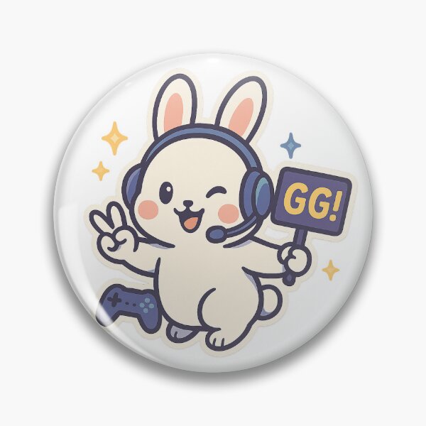 Item preview, GG Bunny - Gamer Victory designed and sold by dropdabunny.