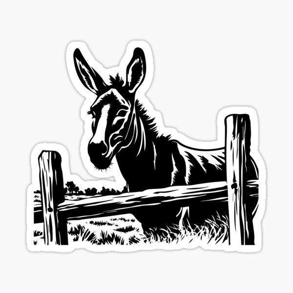 Item preview, Rustic Barn Donkey Mule Mini Esel Head Burro Farm Ranch Ass Fence  designed and sold by inkoutninja.