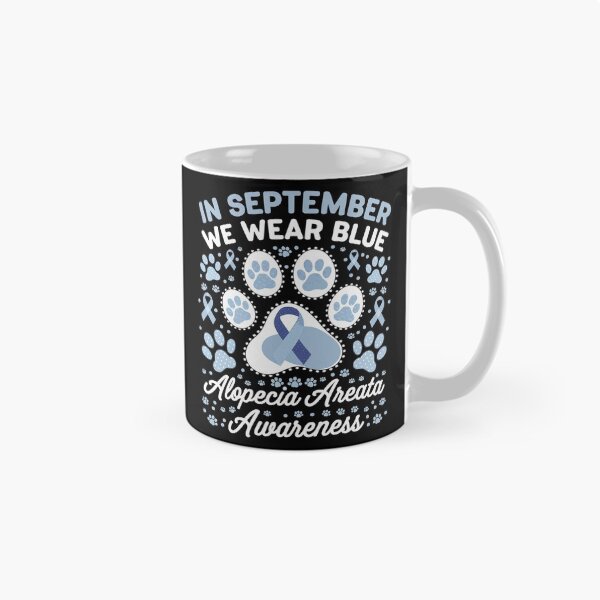 Item preview, We Wear Blue Dog Cat Paw Alopecia Areata Awareness designed and sold by Nekusa.