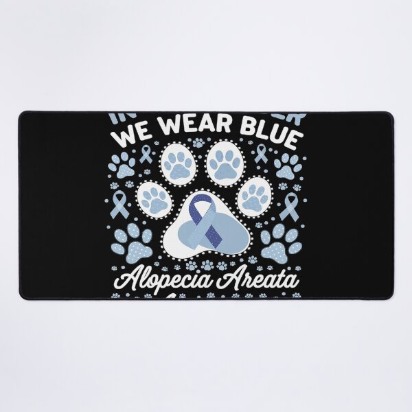 Item preview, We Wear Blue Dog Cat Paw Alopecia Areata Awareness designed and sold by Nekusa.