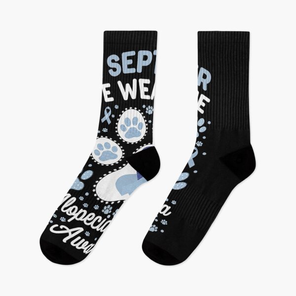 Item preview, We Wear Blue Dog Cat Paw Alopecia Areata Awareness designed and sold by Nekusa.