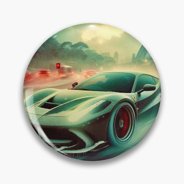 Item preview, Arctic Drift King - Neon Snow Race Art" designed and sold by Ghost Archer Illusions.